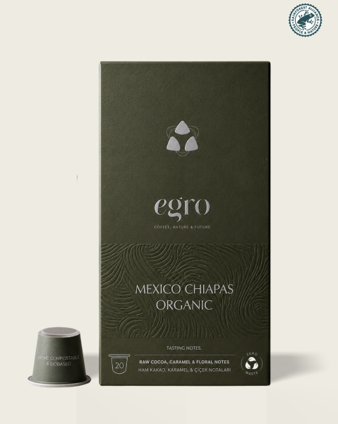 Mexico, Chiapas Organic I Nespresso® Uyumlu Evde-Kompostlanabilir Kapsül Kahve x 20 Adet