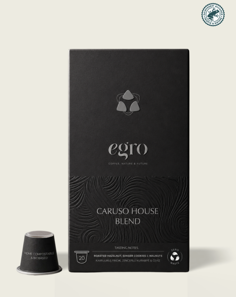 Caruso, House Blend I Nespresso® Uyumlu Evde-Kompostlanabilir Kapsül Kahve x 20 Adet
